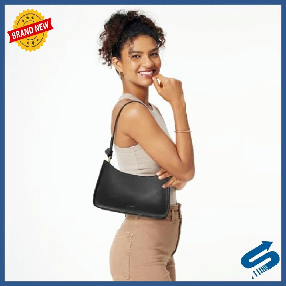 Leather Hobo Shoulder Bag Small Purse Clutch Versatile Carry - Picture 3 of 8